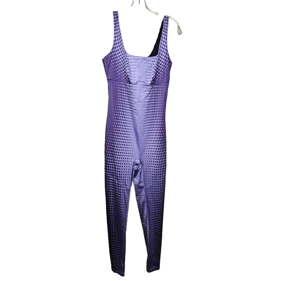 Yitty Headliner Shaping Catsuit Jumpsuit Purple Galaxy Small Clubwear Athleisure - Picture 1 of 15